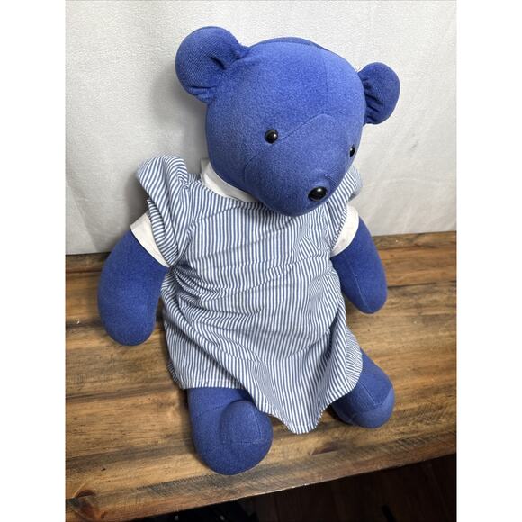 Clara Bearton North American Bear Co. Blue Stuffed Plush Teddy 1979 Clara Barton - Picture 9 of 9